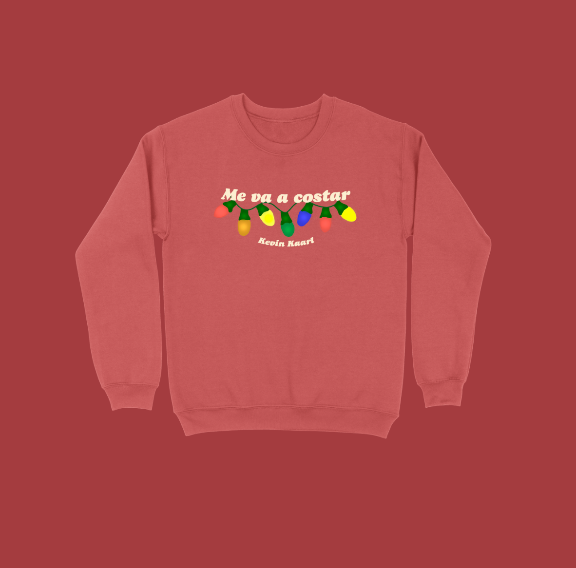 Me_Va_A_Costar_Crewneck_Red